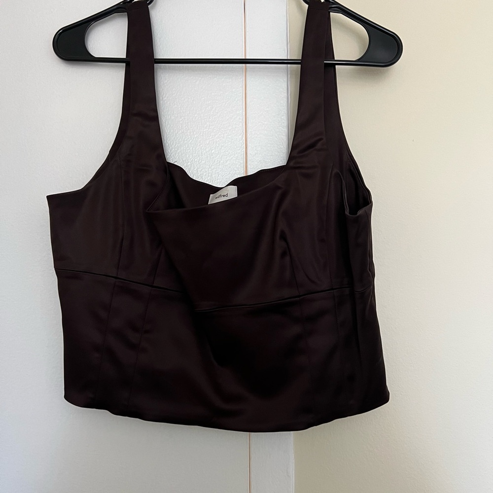 Aritzia Dark Brown Tank Top